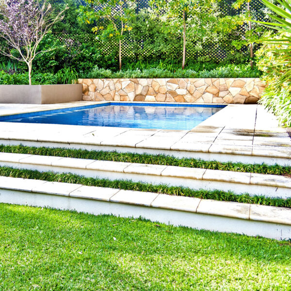 Arctic Stone Wall Cladding Pool Water Feature - Sandstone